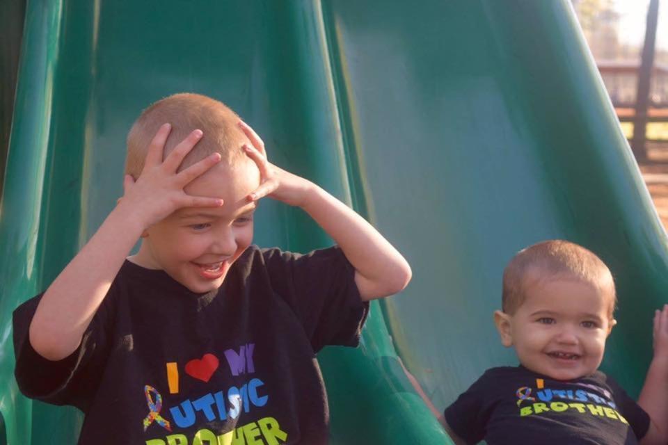 "Both boys have been diagnosed with autism. Dominic is 4.5 and was diagnosed at 2, Ryder is 20 months and&nbsp;was diagnosed at 17 months. I, their mother, am also on the spectrum, and&nbsp;I have a variety of other mental health problems."