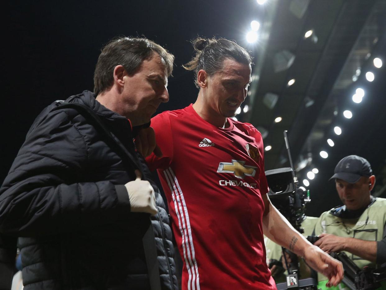 Zlatan Ibrahimovic has rubbished suggestions of retirement after suffering a season-ending injury: Getty