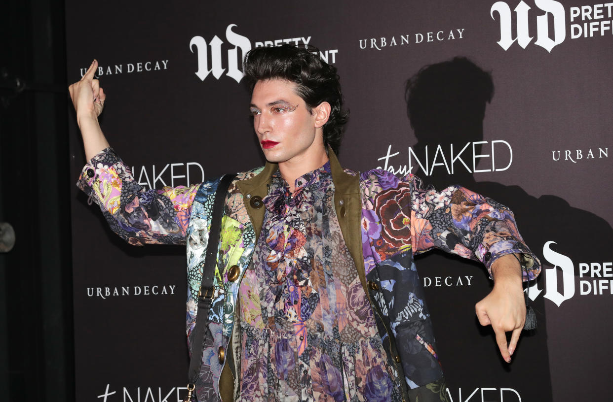 SEOUL, SOUTH KOREA - AUGUST 20: Actor Ezra Miller attends the photocall for 'URBAN DECAY' stayNAKED launch event on August 20, 2019 in Seoul, South Korea. (Photo by Han Myung-Gu/WireImage)