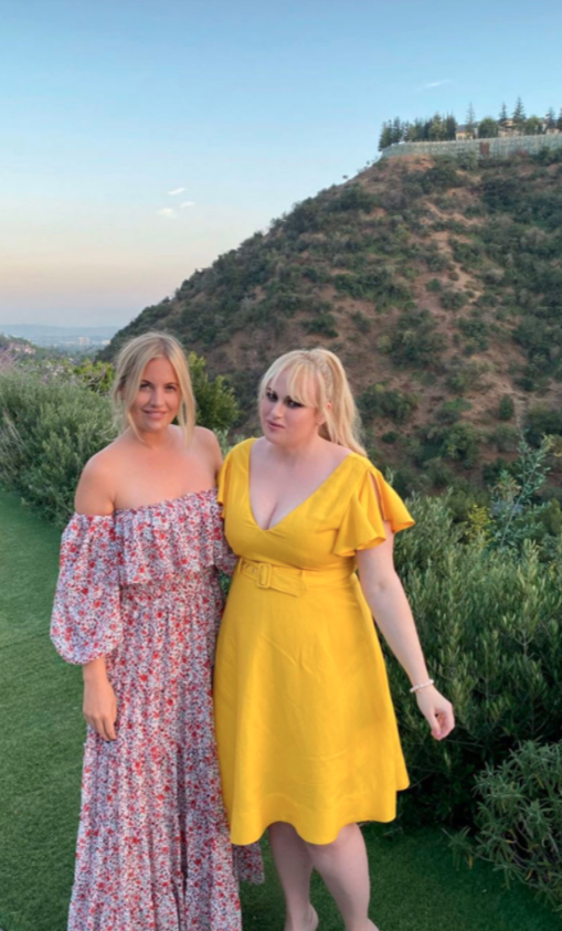 Rebel Wilson shows off 18kg weight loss in fitted yellow dress