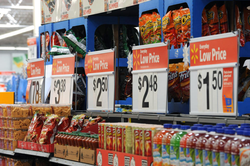 The inside of a Walmart