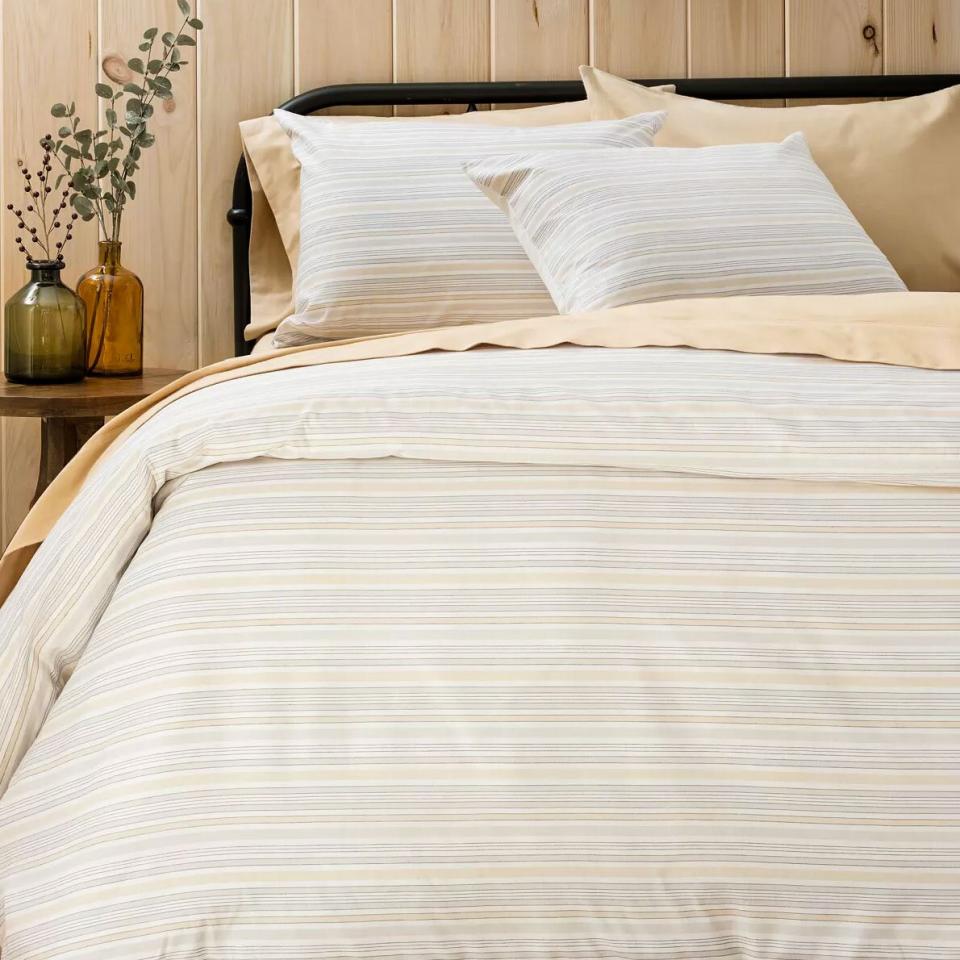 Martha Stewart Collection - Homestead Stripe 3-Pc. Duvet Cover Set, Queen, Created For Macy's