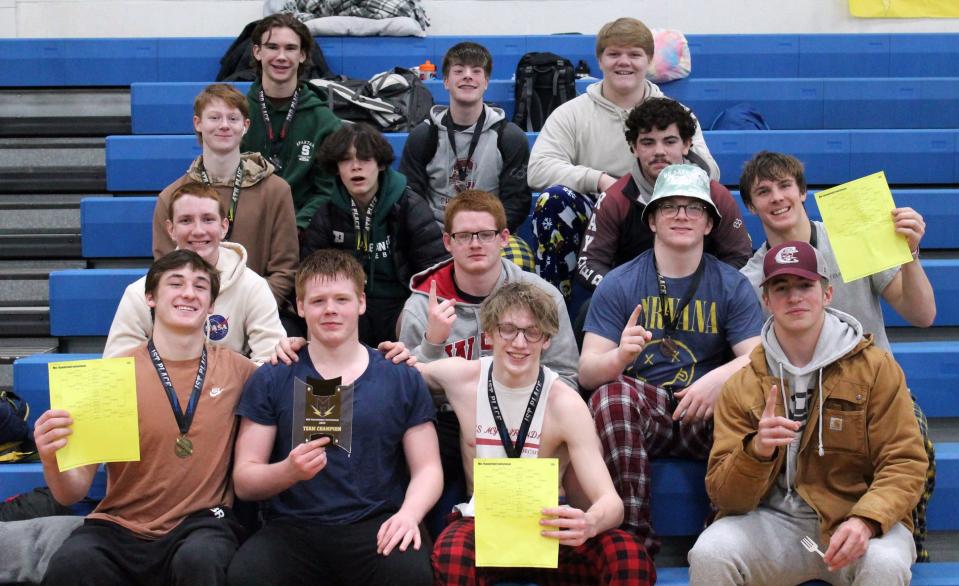 The Charlevoix wrestling team picked up an overall tournament title in Mio over the weekend, with four wrestlers also claiming overall wins in their weight classes.
