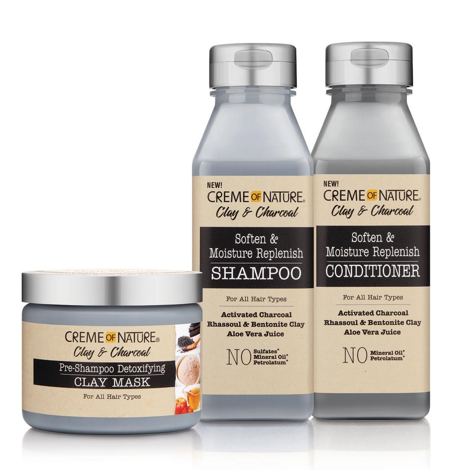 Creme of Nature Clay & Charcoal Collection