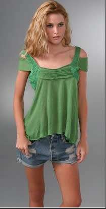 Free People Off Shoulder T-Shirt - $88.00