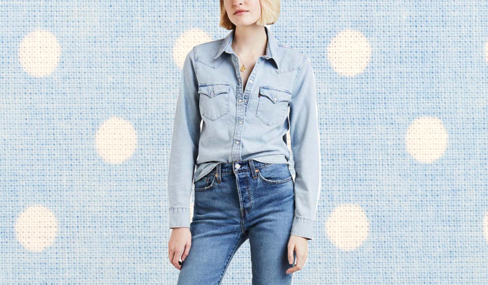 Snag $20 off this versatile button-up. (Photo: Zulily)