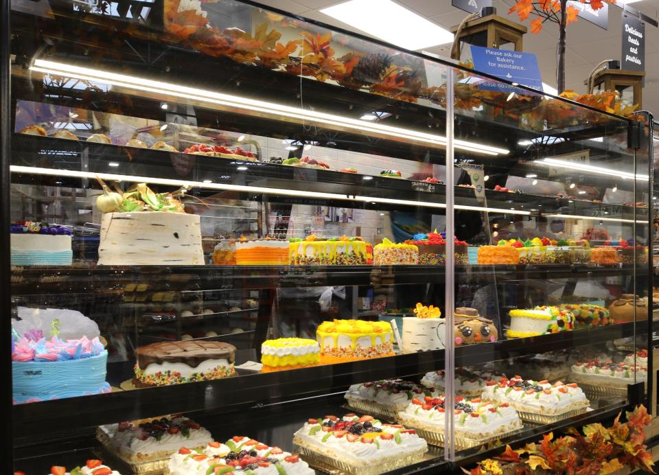 Baked goods are displayed ahead of Thanksgiving, Nov. 15, 2022 at Albertsons Market in Carlsbad.