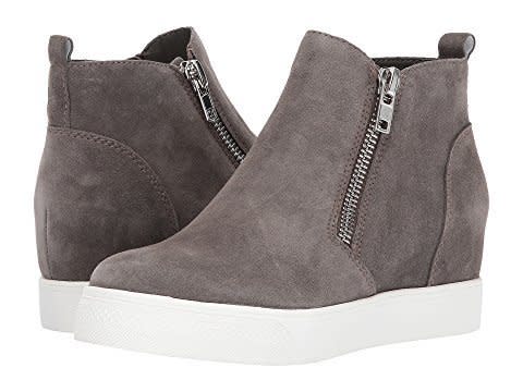 Get it at <a href="https://www.zappos.com/p/steve-madden-wedgie-sneaker-grey-suede/product/8974424/color/478744" target="_blank">Zappos</a>.