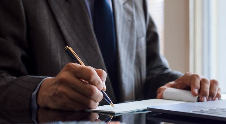 Businessman at work