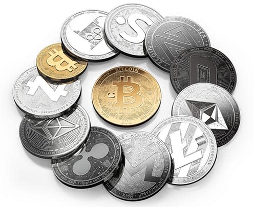 <span class="caption">'We have you surrounded!'</span> <span class="attribution"><a class="link " href="https://www.shutterstock.com/image-illustration/huge-stack-different-cryptocurrencies-golden-bitcoin-712597348" rel="nofollow noopener" target="_blank" data-ylk="slk:Wit Olszewski;elm:context_link;itc:0;sec:content-canvas">Wit Olszewski</a></span>