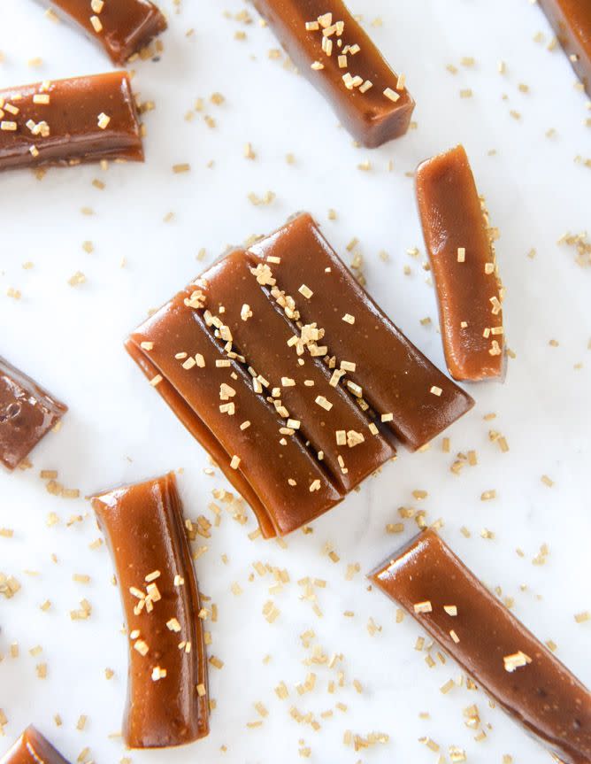 Potato Chip Salted Champagne Caramels