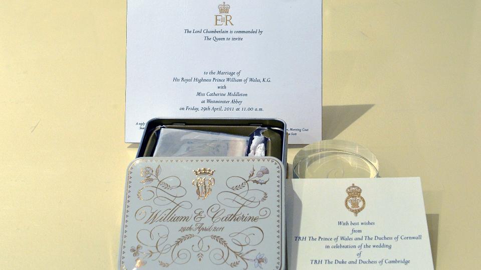 Prince William and Kate Middleton's wedding invitations