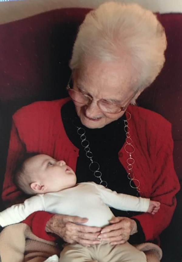 Melba Owens and her great-grandson, Evan, in 2010.