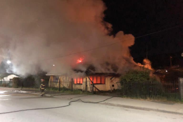 Incendio en el Club Andino Piltriquitrón