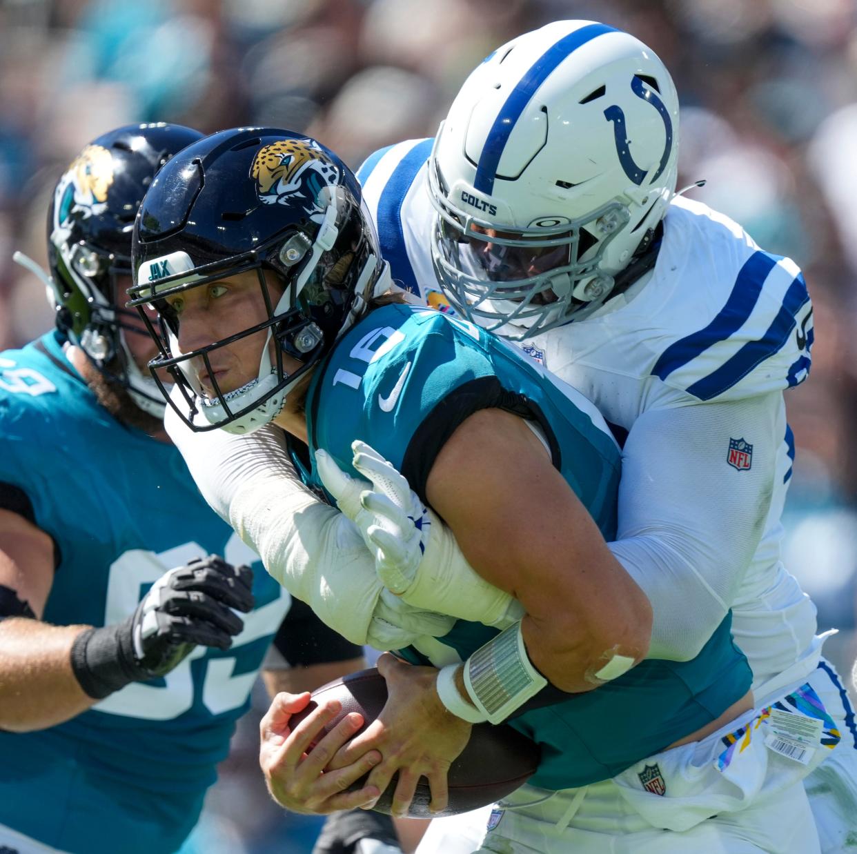 Indianapolis Colts defensive tackle DeForest Buckner has produced at least seven sacks in six straight seasons.