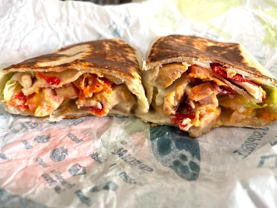 Taco Bell Chipotle Ranch Grilled Chicken Burrito