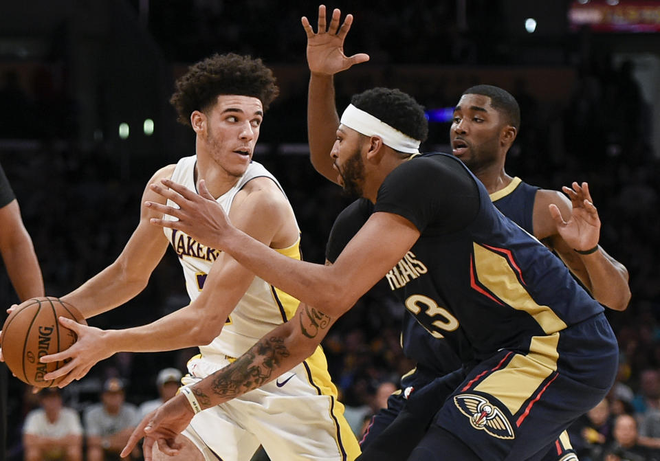 Is Lonzo Ball becoming a target for opposing players? (AP)