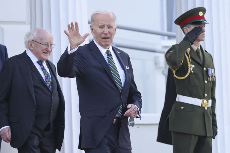 El presidente Joe Biden en Dublín, Irlanda. 