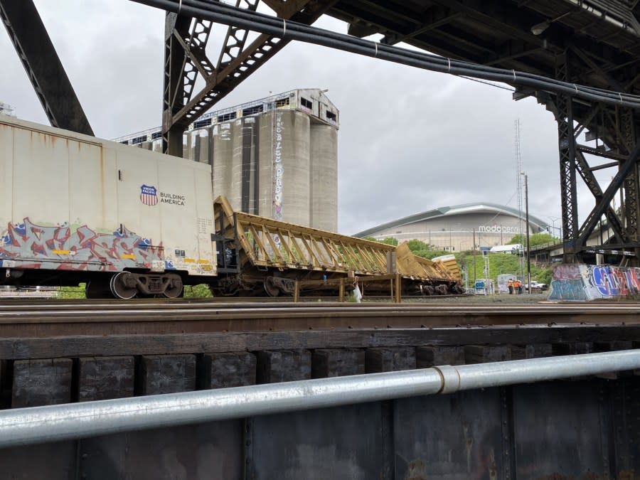 steel bridge derailment