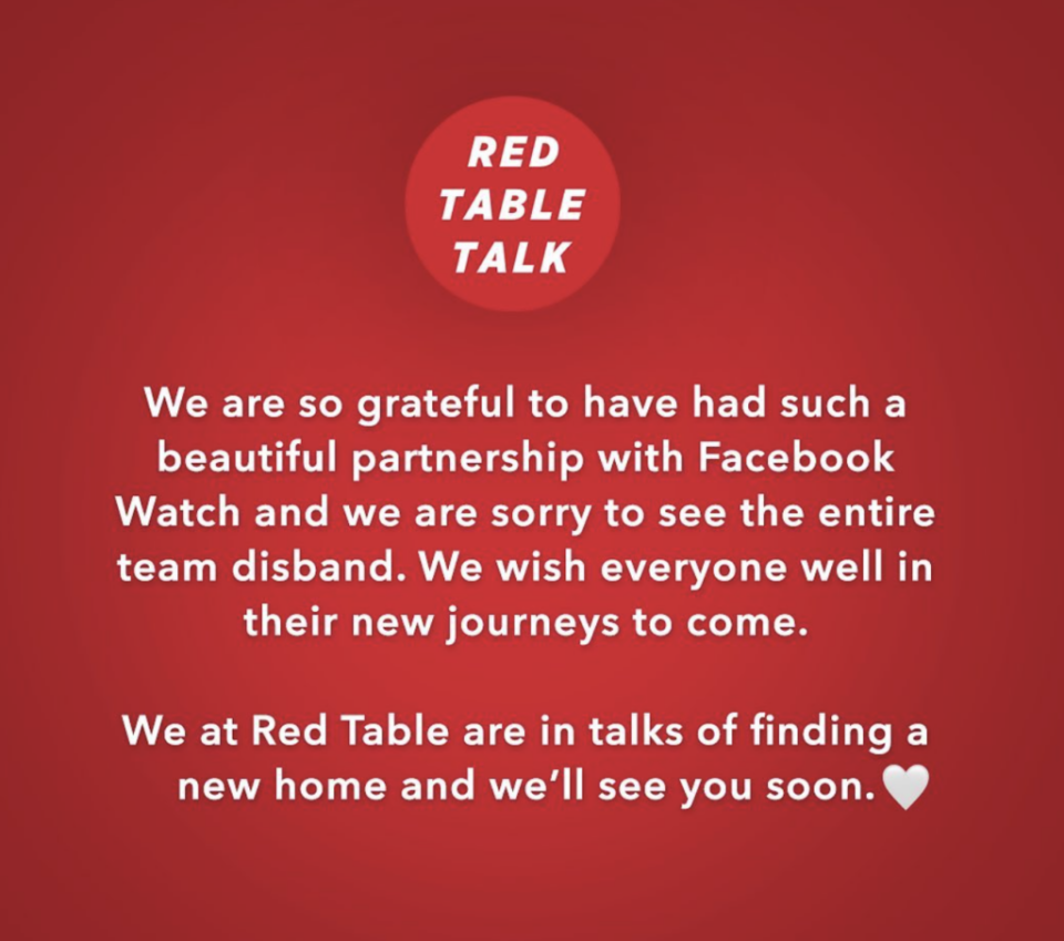 Photo credit: <a href="https://www.instagram.com/p/CrjHzijJqCY/" rel="nofollow noopener" target="_blank" data-ylk="slk:Red Table Talk | Instagram;elm:context_link;itc:0;sec:content-canvas" class="link ">Red Table Talk | Instagram</a>