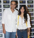 Ashutosh Gowrikar along with his wife at the premiere of his latest flick 'Talaash'