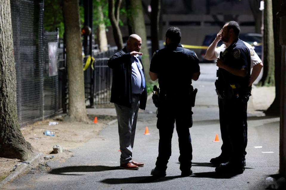 A 17-year-old male was shot at a housing complex near Lincoln Center on Tuesday night. Kevin C. Downs for NY Post