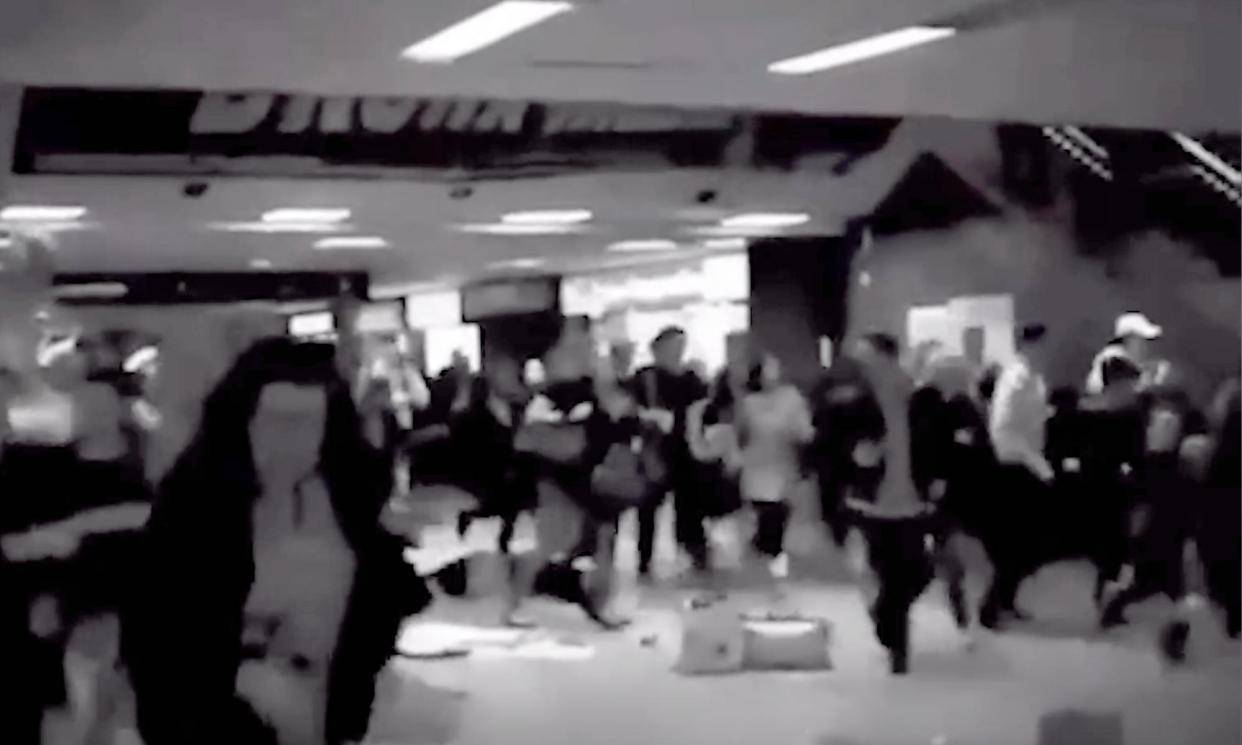 <span>The Conservative party was forced to delete the parts of its London mayoral campaign video that used footage of a stampede in New York.</span><span>Photograph: conservatives</span>