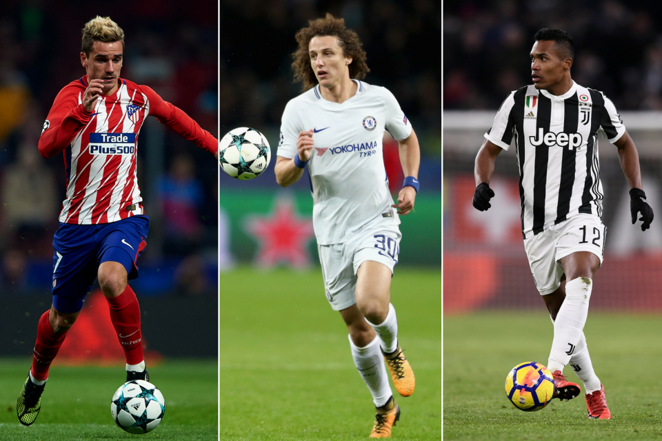 Transfer targets: Antoine Griezmann, David Luiz, Alex Sandro