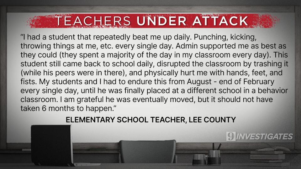 9 Investigates gathered comments from teachers across Central Florida.