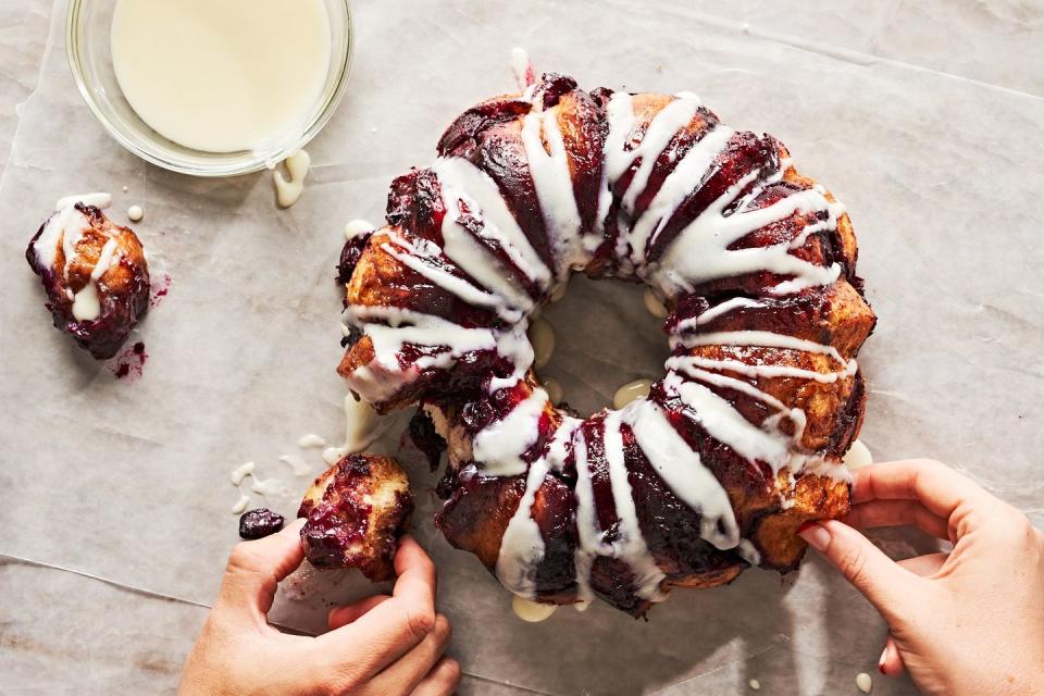 37) Blueberry Monkey Bread