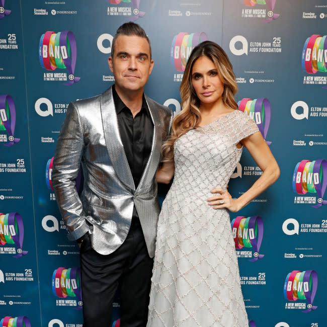 Robbie Williams y Ayda Field credit:Bang Showbiz