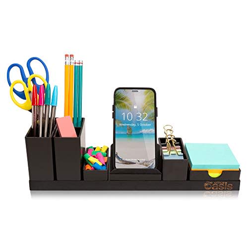 Desk Organizer with Adjustable Pen Holder (Amazon / Amazon)