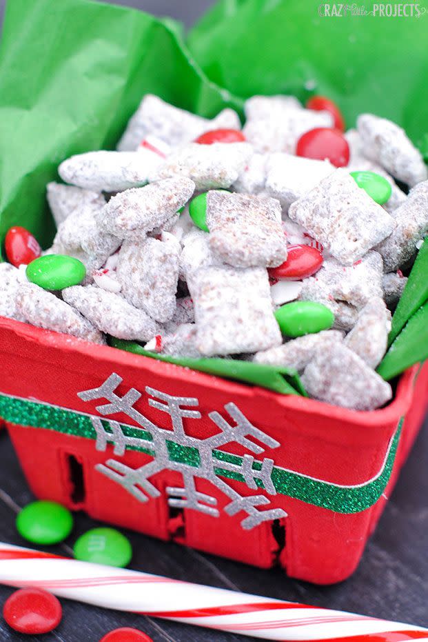 Chocolate Candy Cane Crunch Muddy Buddies