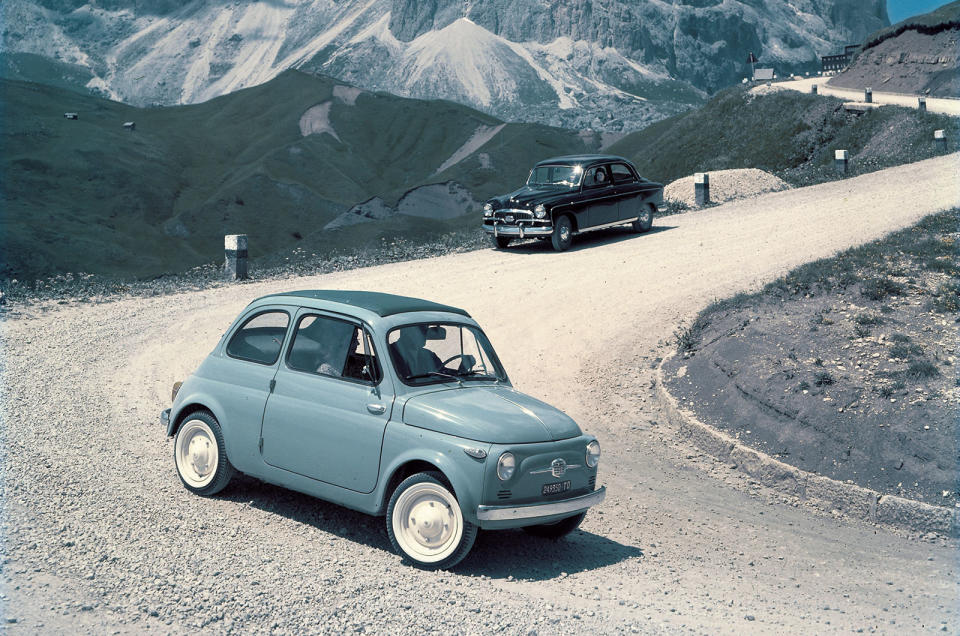 <p>Even now you'll find original Fiat 500s in use all over Italy. More than <strong>3.4 million</strong> of them were made between 1957 and 1975; the <strong>Giardinera</strong> (estate) survived for another two years. Bursting with character and cheap to buy as well as to run, the Fiat 500 gave the Italians mobility – along with other chunks of Europe.</p><p>With its <strong>499cc two-cylinder engine</strong> that cranked out all of <strong>13 hp</strong>, the Fiat 500 is no slingshot, but if you want a car that'll put a smile on your face as well as those of everybody around you, just buy one of these.</p><p><strong>Honourable mention for 1957: </strong>Lotus Seven</p>