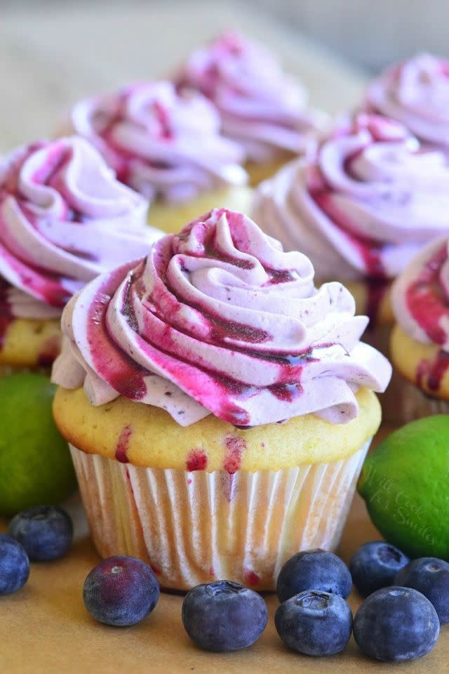 Blueberry Key Lime Cupcakes