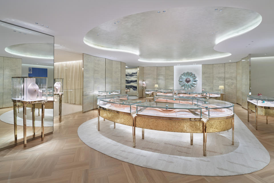 The Love & Engagement section at Tiffany’s newly renovated Ginza flagship.