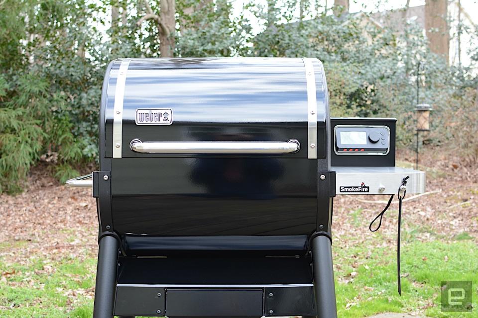 Weber's first pellet grill has potential to be a backyard powerhouse, but the smart features need work.