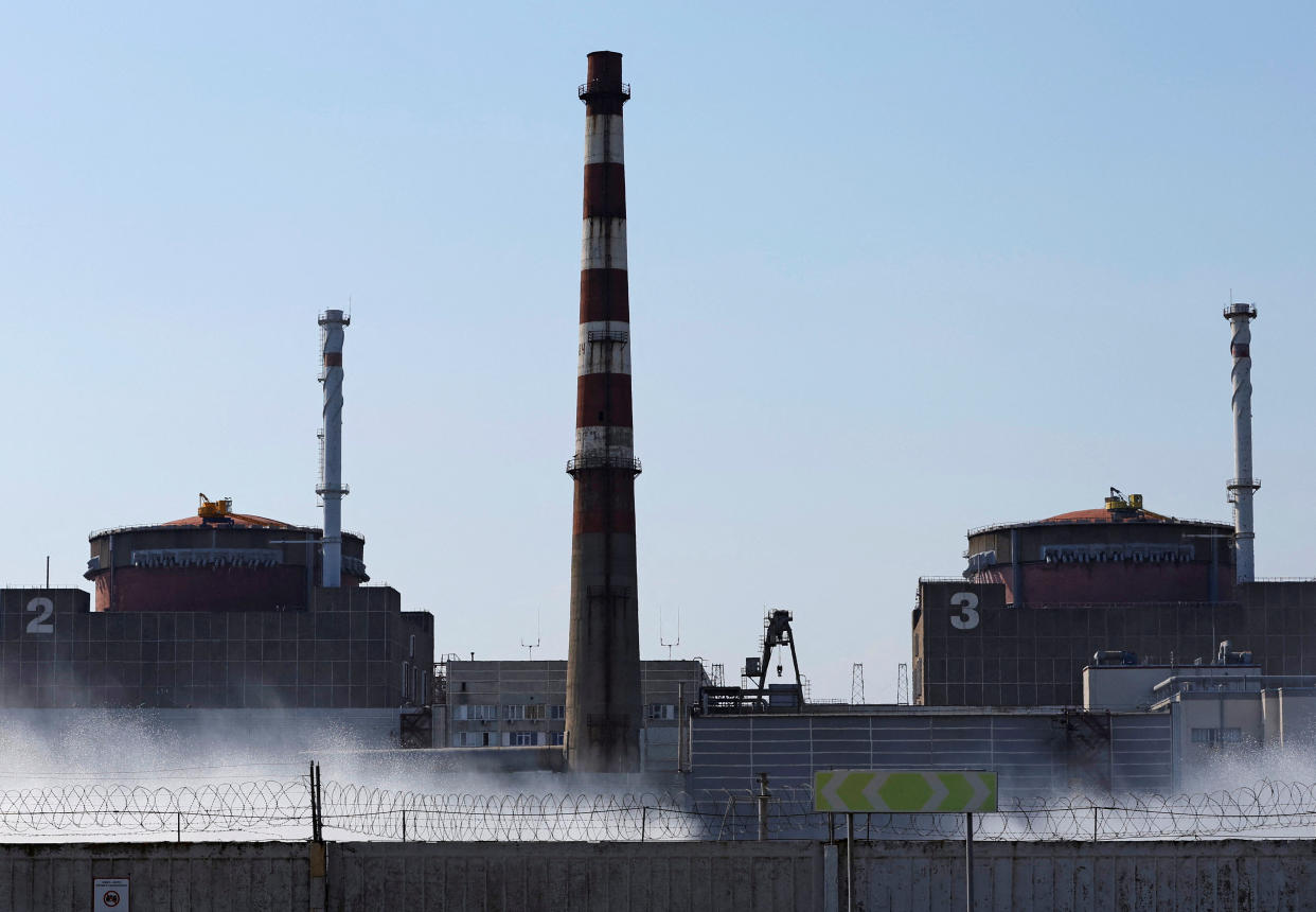 A view shows the Zaporizhzhia Nuclear Power Plant in the course of Ukraine-Russia conflict outside the Russian-controlled city of Enerhodar in Zaporizhzhia region, Ukraine August 30, 2022. (Alexander Ermochenko/Reuters)