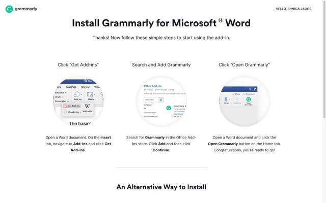 Grammarly for Microsoft Office