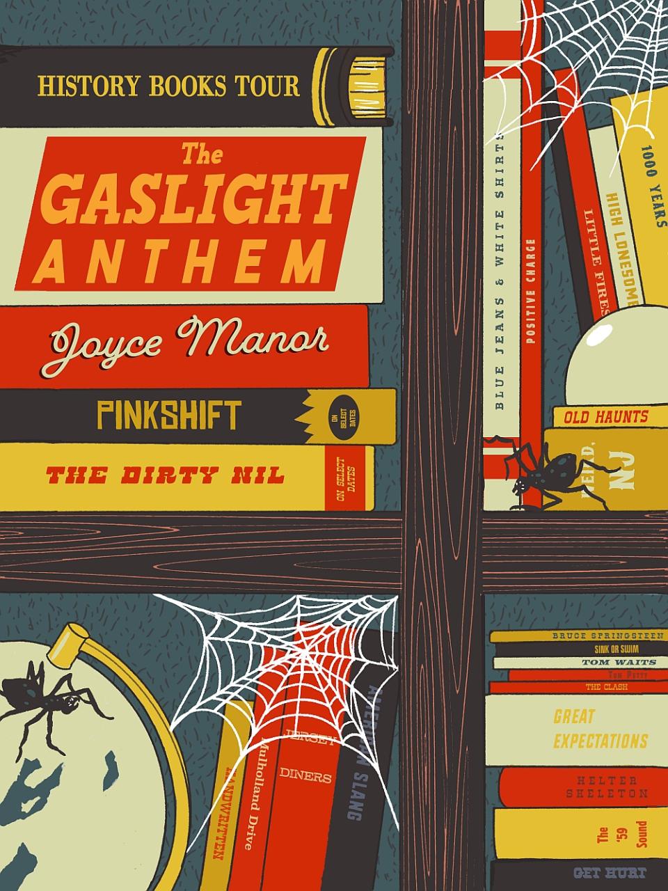 the gaslight anthem 2024 north american tour dates poster joyce manor the dirty nil pinkshift