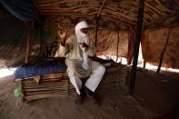 Silymane Hiyan Hiyar, 53, an ex-rebel and leading member of the peace committee, speaks during an interview with journalists at his home in Agadez