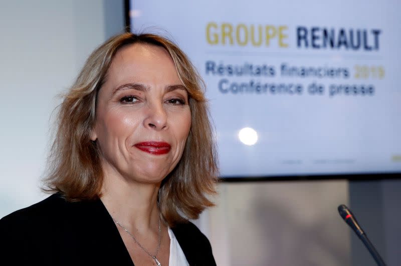 French carmaker Renault's 2019 annual results presentation in Boulogne-Billancourt