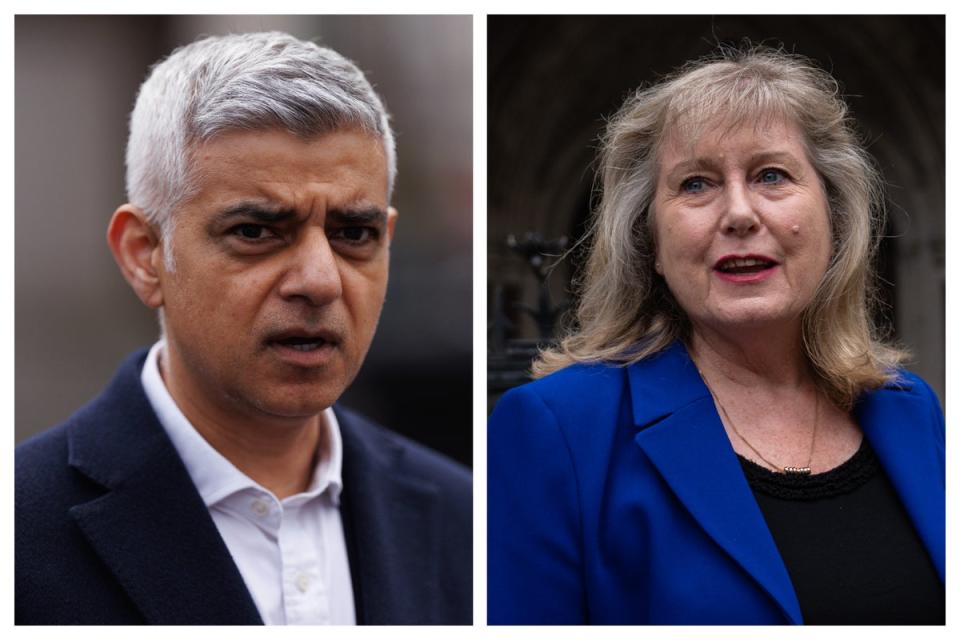 Sadiq Khan and Susan Hall (Dan Kitwood / Carl Court)