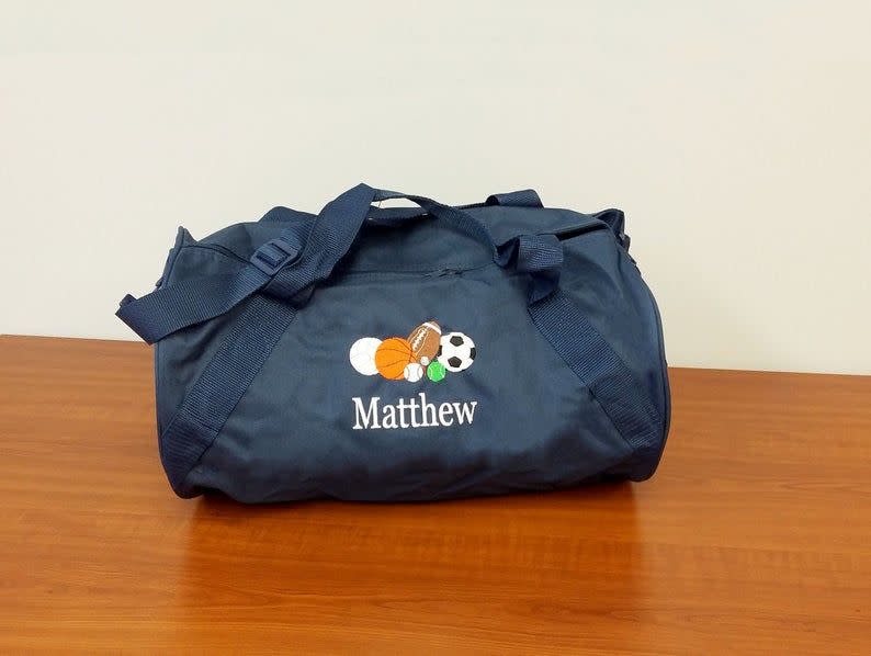 31) Personalized Duffle Bag