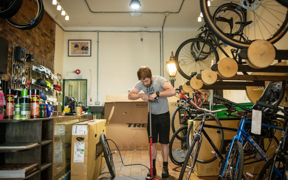 Bicycle shops have seen a surge in demand for repairs - Getty