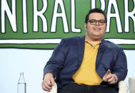 Josh Gad speaks at the "Central Park" panel during the Apple+ TCA 2020 Winter Press Tour at the Langham Huntington, Sunday, Jan. 19, 2020, in Pasadena, Calif. (Photo by Willy Sanjuan/Invision/AP)