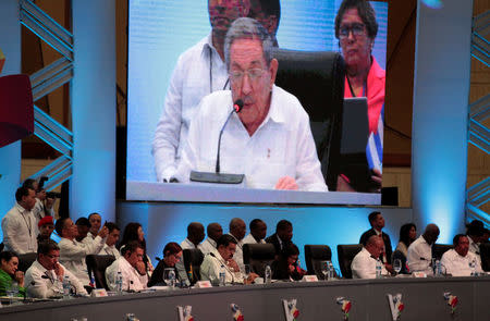 Regional leaders attend a speech of Cuban President Raul Castro during the Community of Latin American and Caribbean States (CELAC) summit in Bavaro, Punta Cana, Dominican Republic, January 25, 2017. REUTERS/Andres Martinez Casares