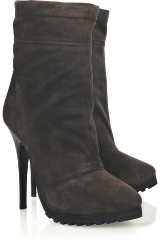 Suede boots, $750, by Giuseppe Zanotti at Net-A-Porter