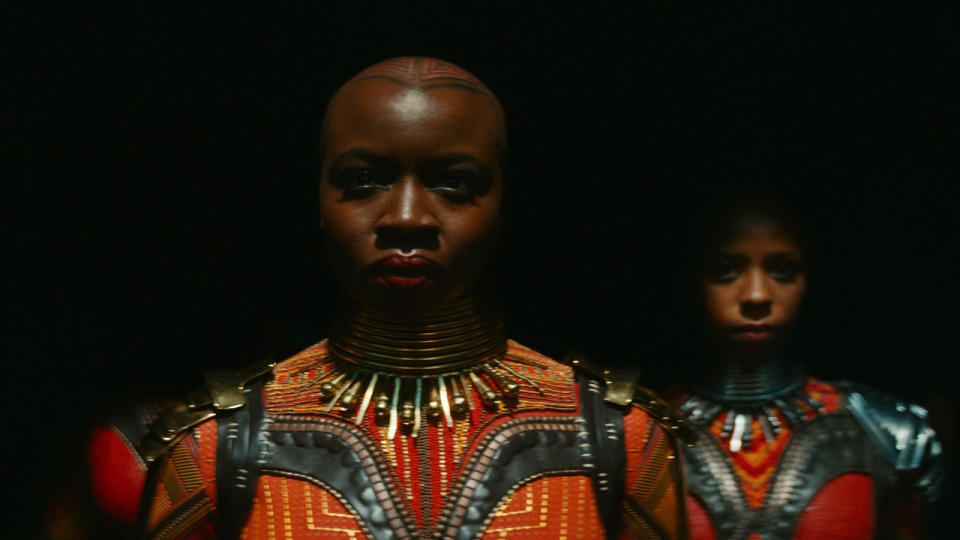 Okoye and the Dora Milaje in Black Panther: Wakanda Forever