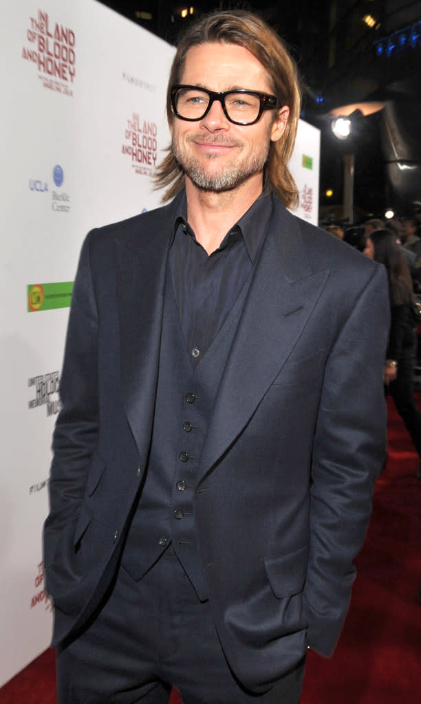 Brad Pitt In The Land Of Blood And Honey Los Angeles Premiere